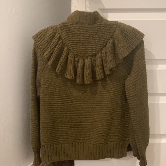 MADEWELL Olive green cardigan size small - Picture 2 of 2